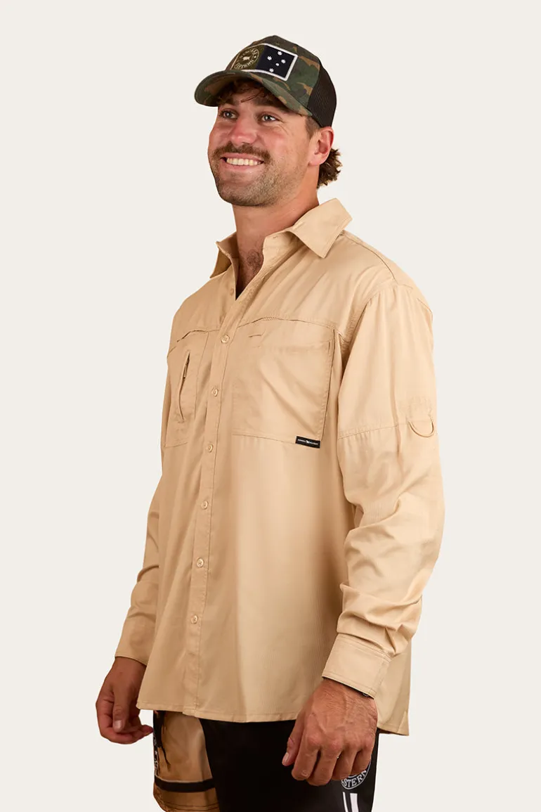 Bennetts Unisex Fishing Shirt - Dark Sand