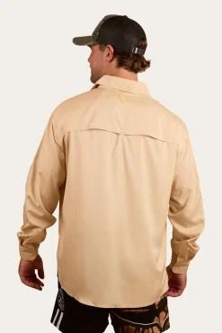 Bennetts Unisex Fishing Shirt - Dark Sand