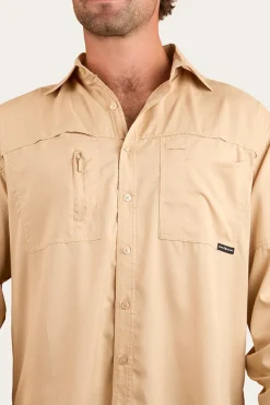 Bennetts Unisex Fishing Shirt - Dark Sand