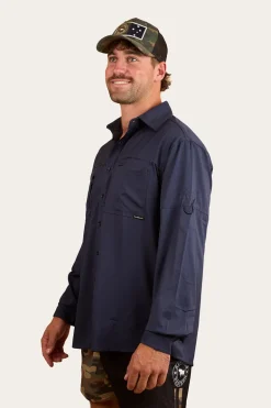 Bennetts Unisex Fishing Shirt - Navy