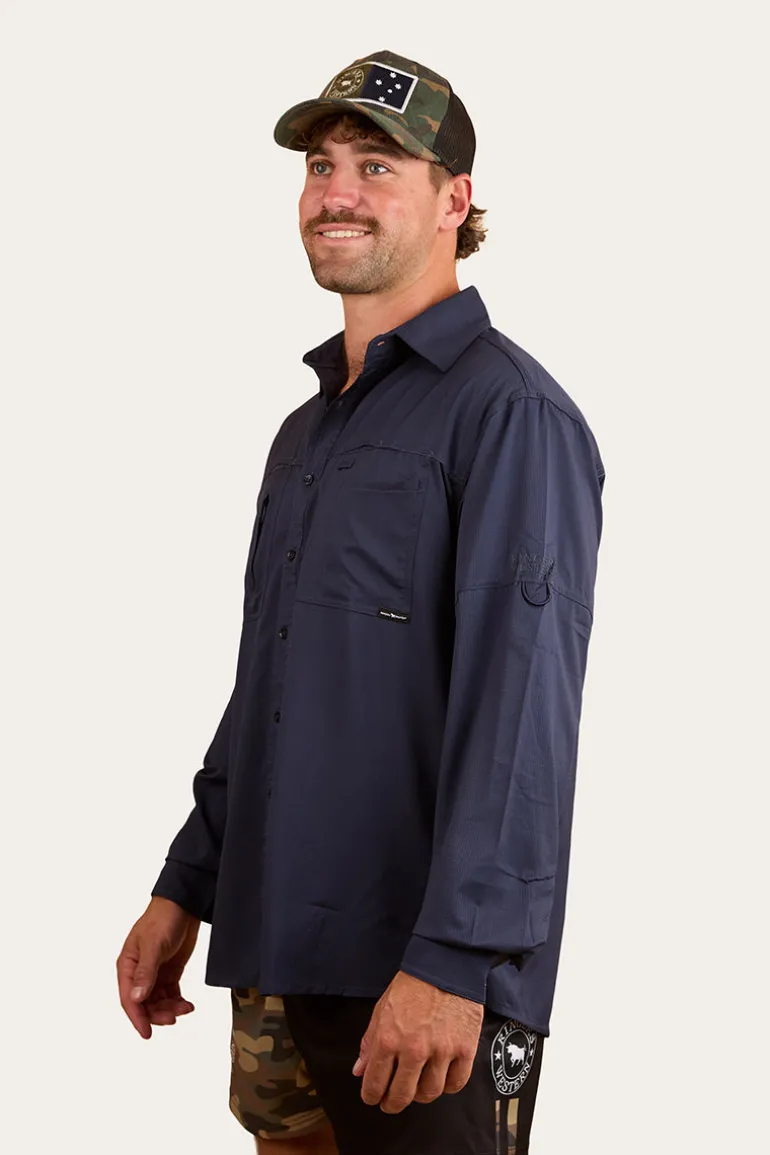 Bennetts Unisex Fishing Shirt - Navy