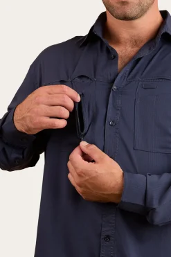 Bennetts Unisex Fishing Shirt - Navy