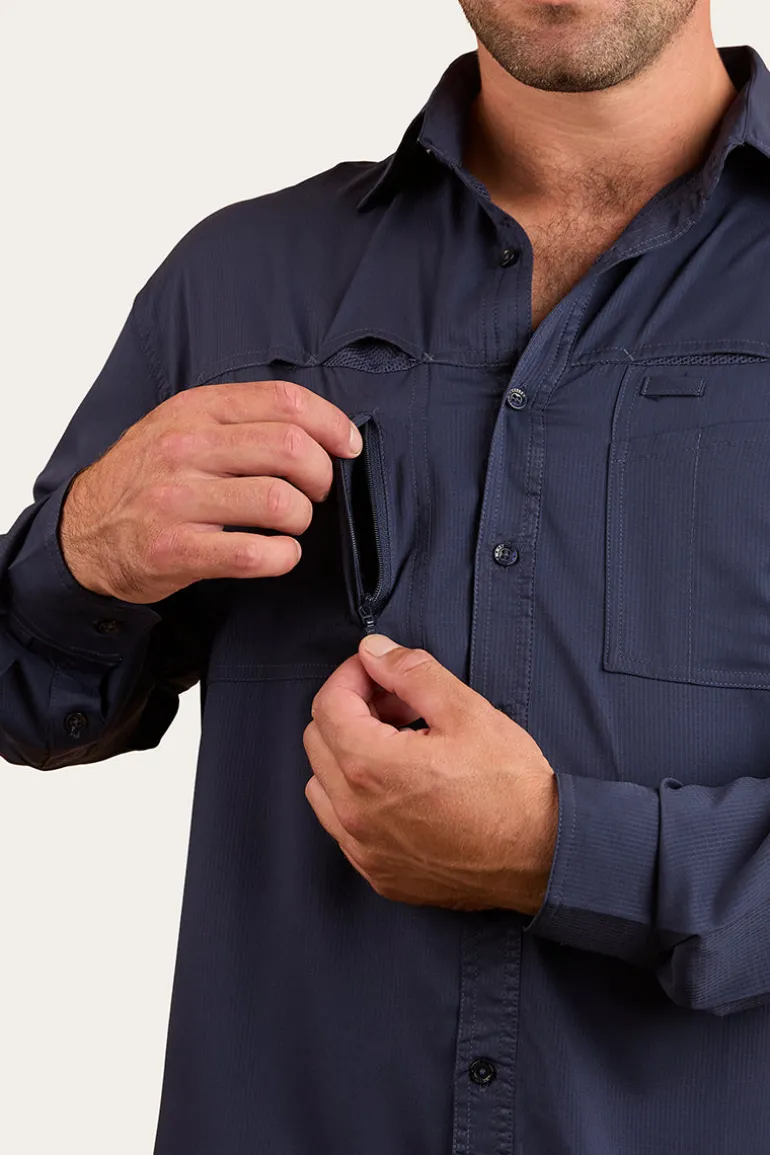 Bennetts Unisex Fishing Shirt - Navy