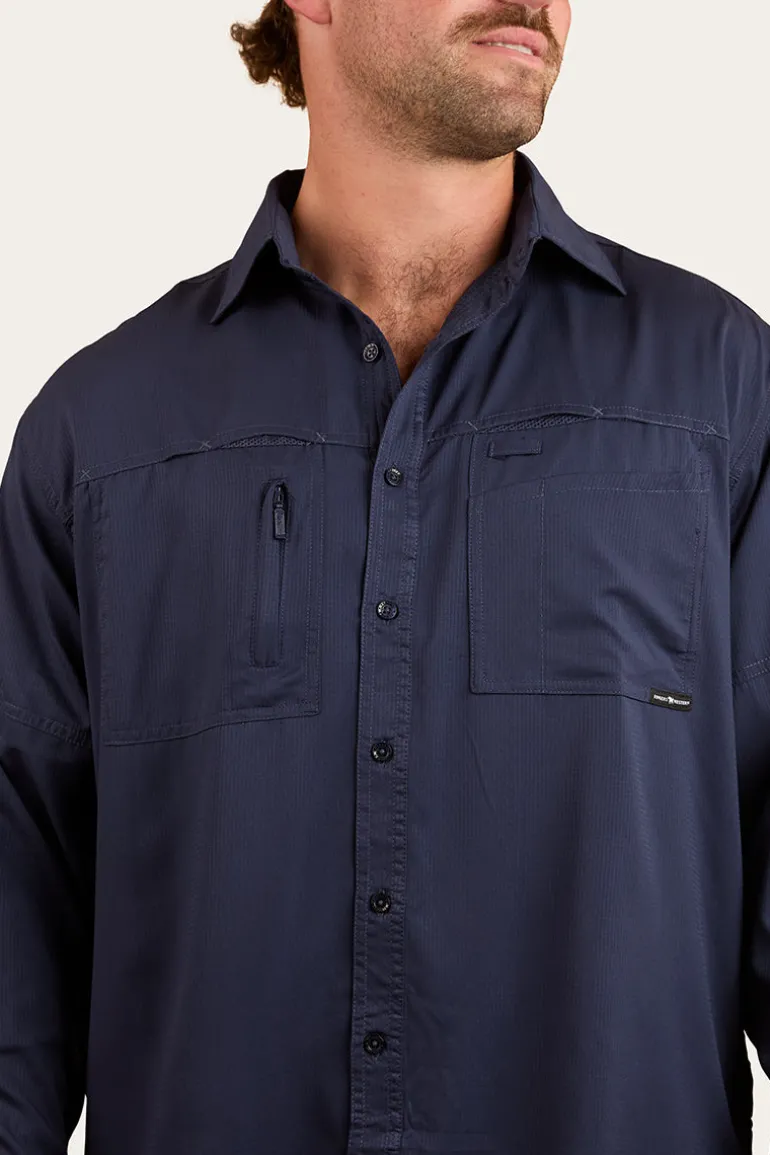 Bennetts Unisex Fishing Shirt - Navy