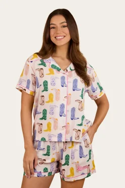 Bianca Womens Short Pyjama Set - Barely Pink