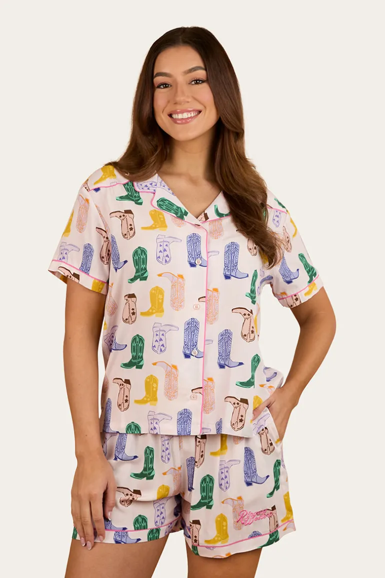 Bianca Womens Short Pyjama Set - Barely Pink