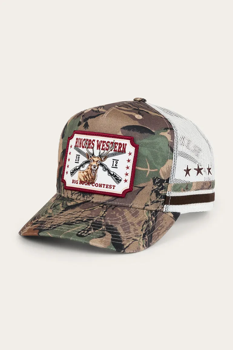 Big Buck Deep Fit Trucker Cap - Camo