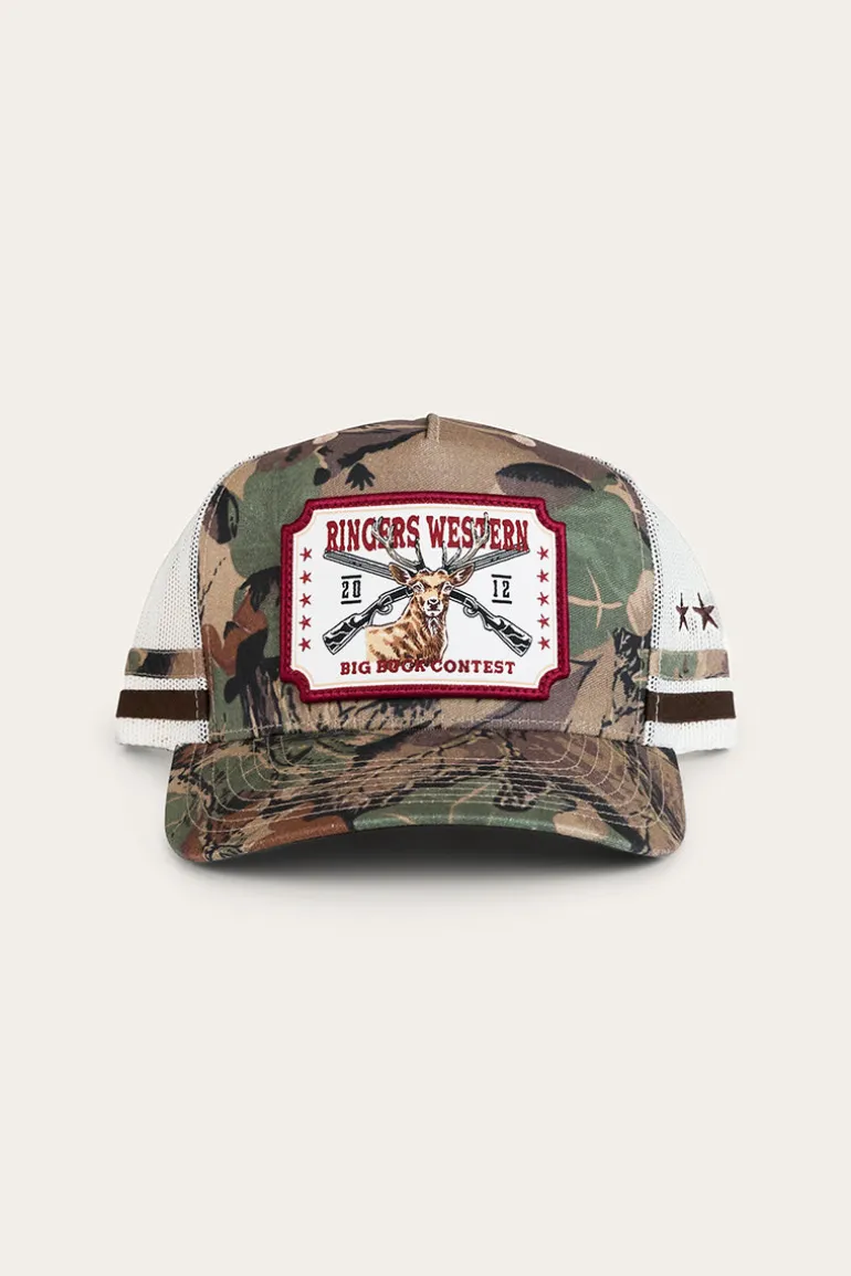 Big Buck Deep Fit Trucker Cap - Camo