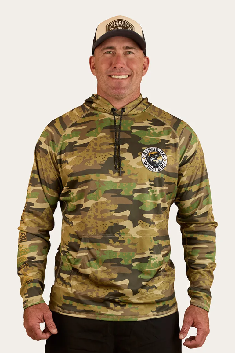 Big Catch Hooded Fishing Jersey - Camo