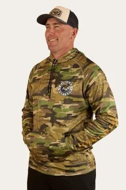Big Catch Hooded Fishing Jersey - Camo