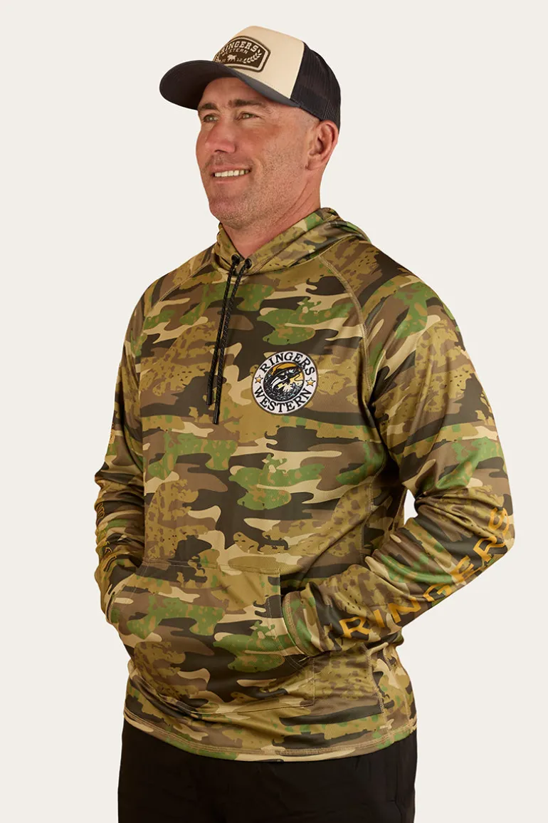 Big Catch Hooded Fishing Jersey - Camo
