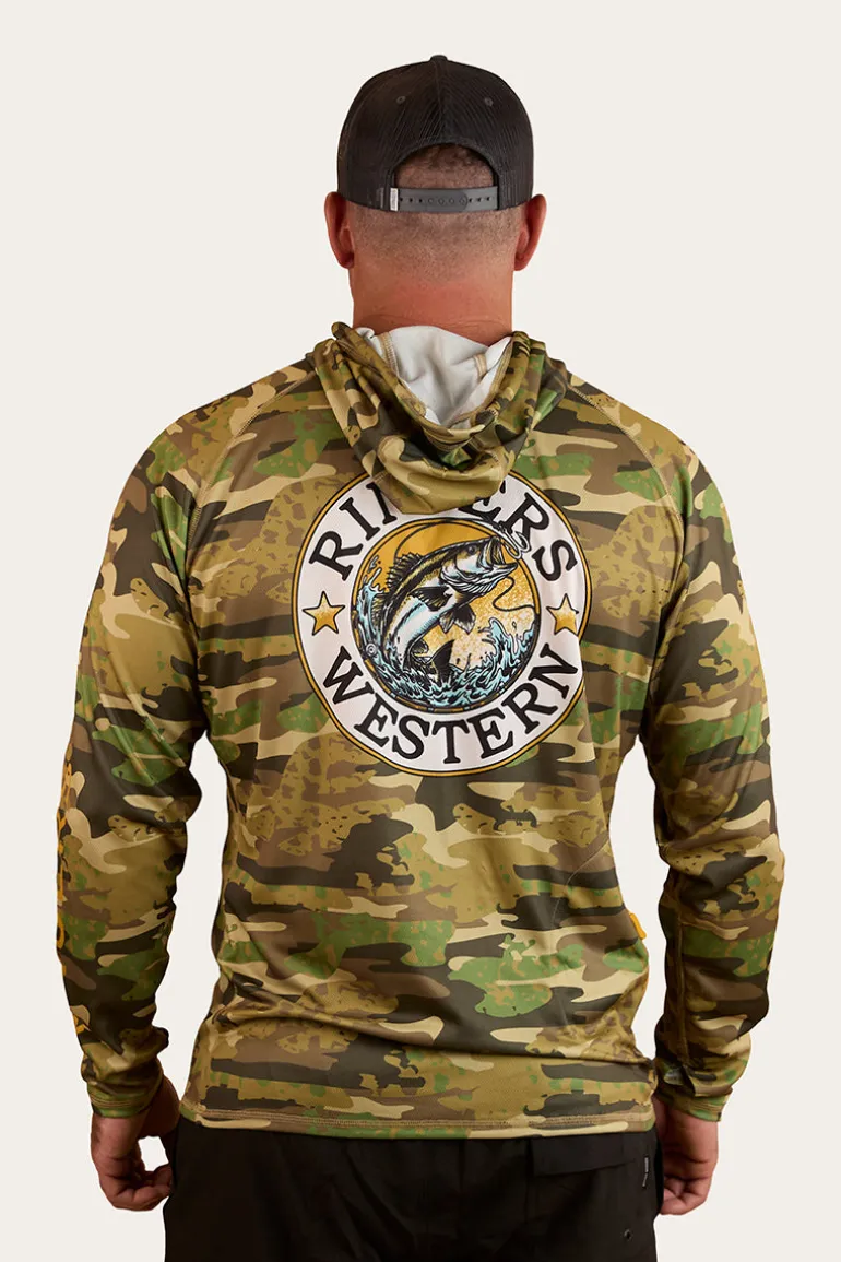 Big Catch Hooded Fishing Jersey - Camo