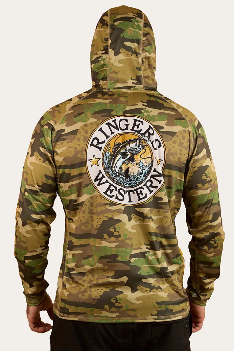 Big Catch Hooded Fishing Jersey - Camo