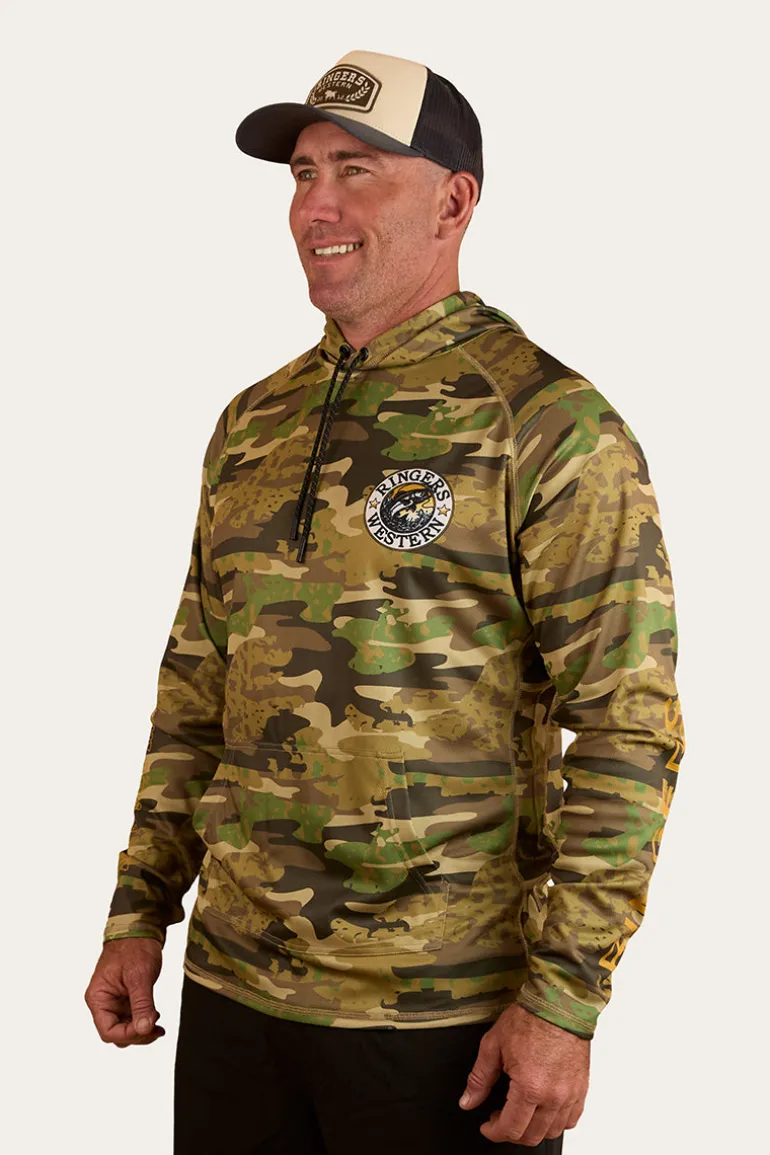 Big Catch Hooded Fishing Jersey - Camo