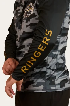 Big Catch Hooded Fishing Jersey - Black Camo