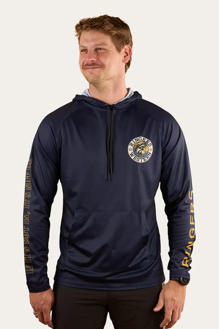 Big Catch Hooded Fishing Jersey - Navy