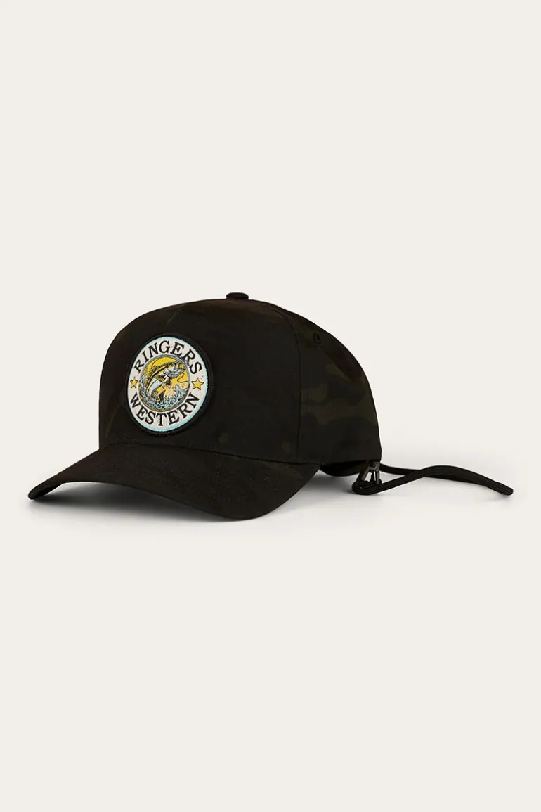 Big Catch Tech Baseball Cap - Black Camo