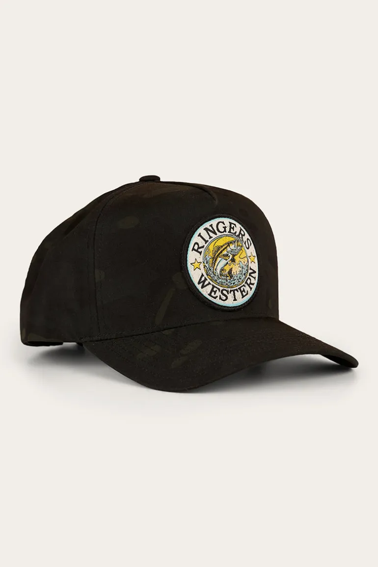 Big Catch Tech Baseball Cap - Black Camo