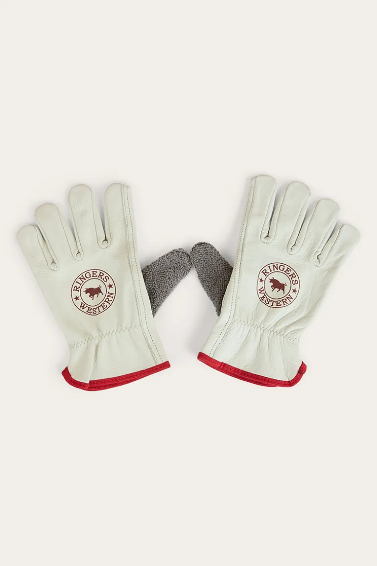 Big Dog Leather Gloves - Ivory