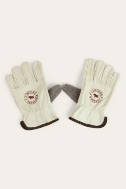 Big Dog Leather Gloves - Ivory