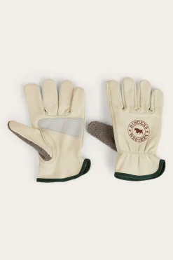 Big Dog Leather Gloves - Ivory