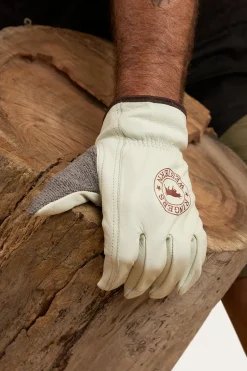 Big Dog Leather Gloves - Ivory