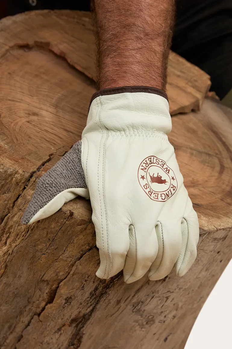 Big Dog Leather Gloves - Ivory