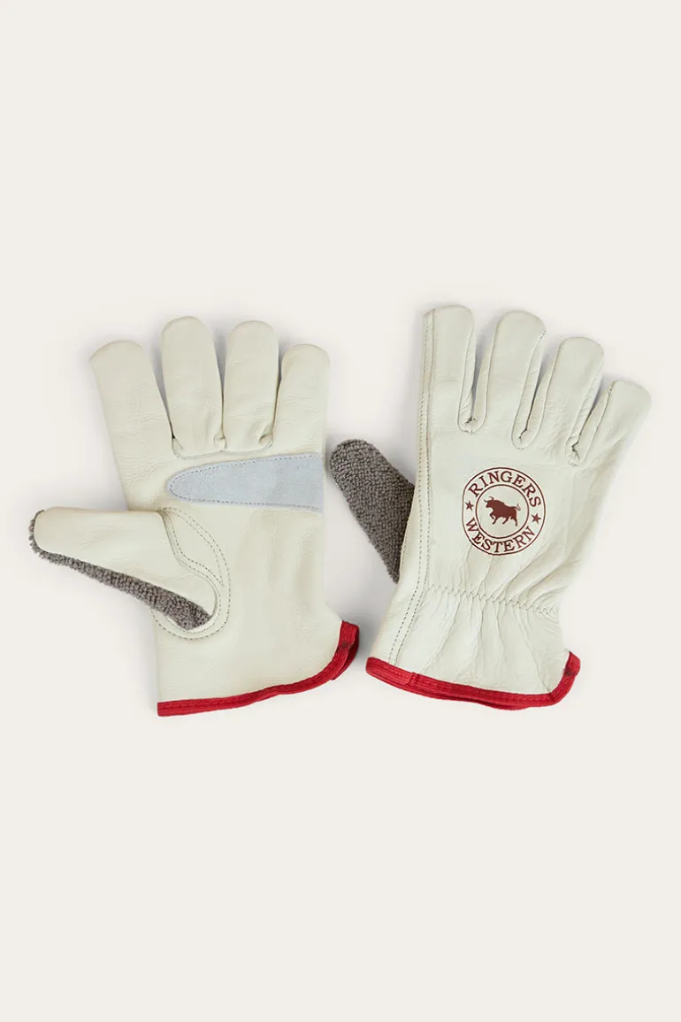 Big Dog Leather Gloves - Ivory