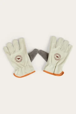 Big Dog Leather Gloves - Ivory
