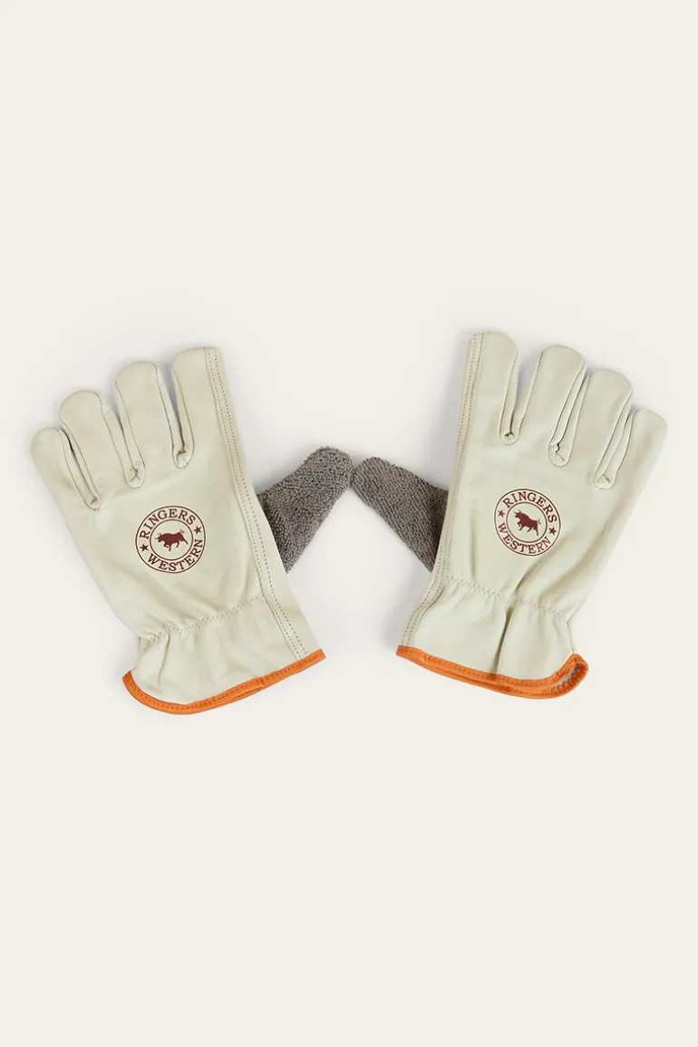 Big Dog Leather Gloves - Ivory