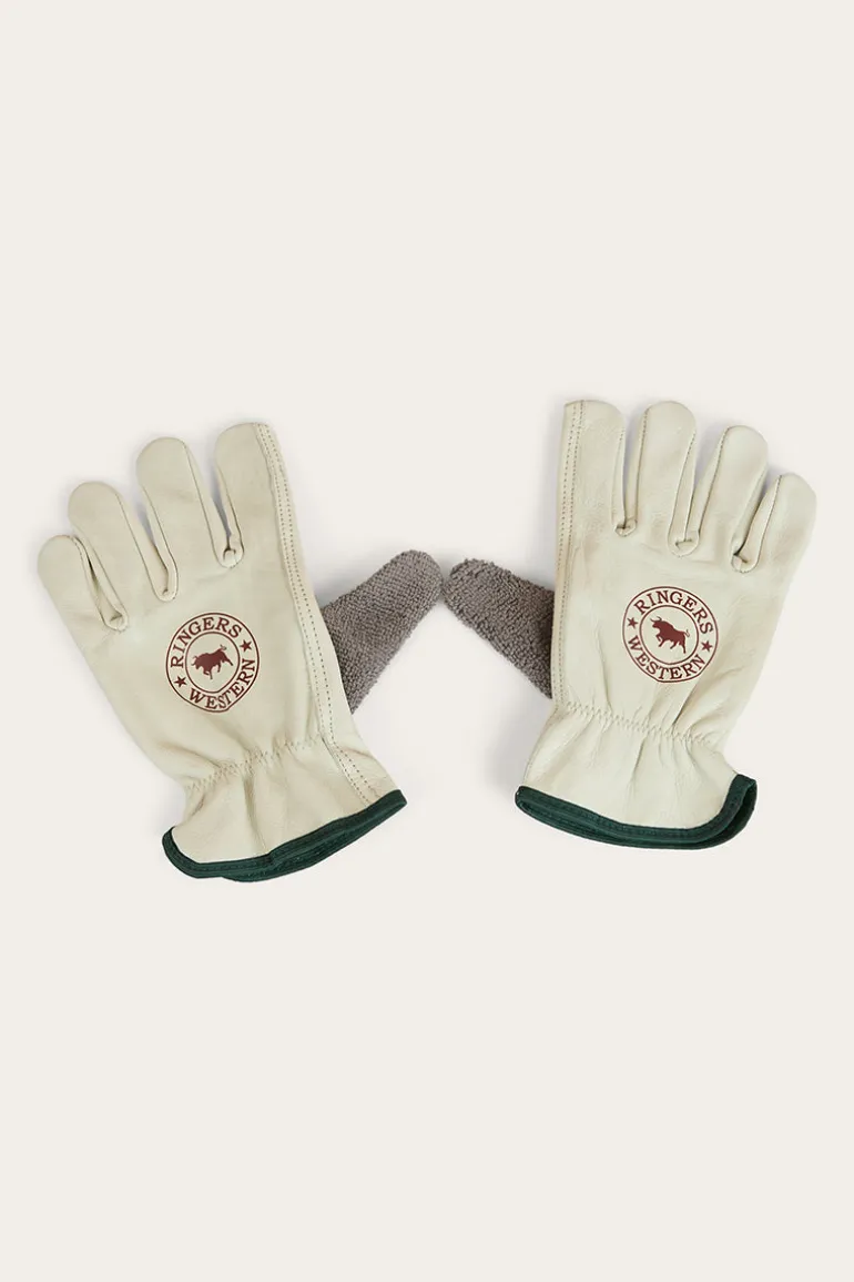 Big Dog Leather Gloves - Ivory