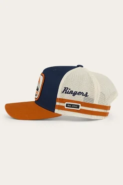 Big Rig Trucker Cap - Navy / Burnt Orange