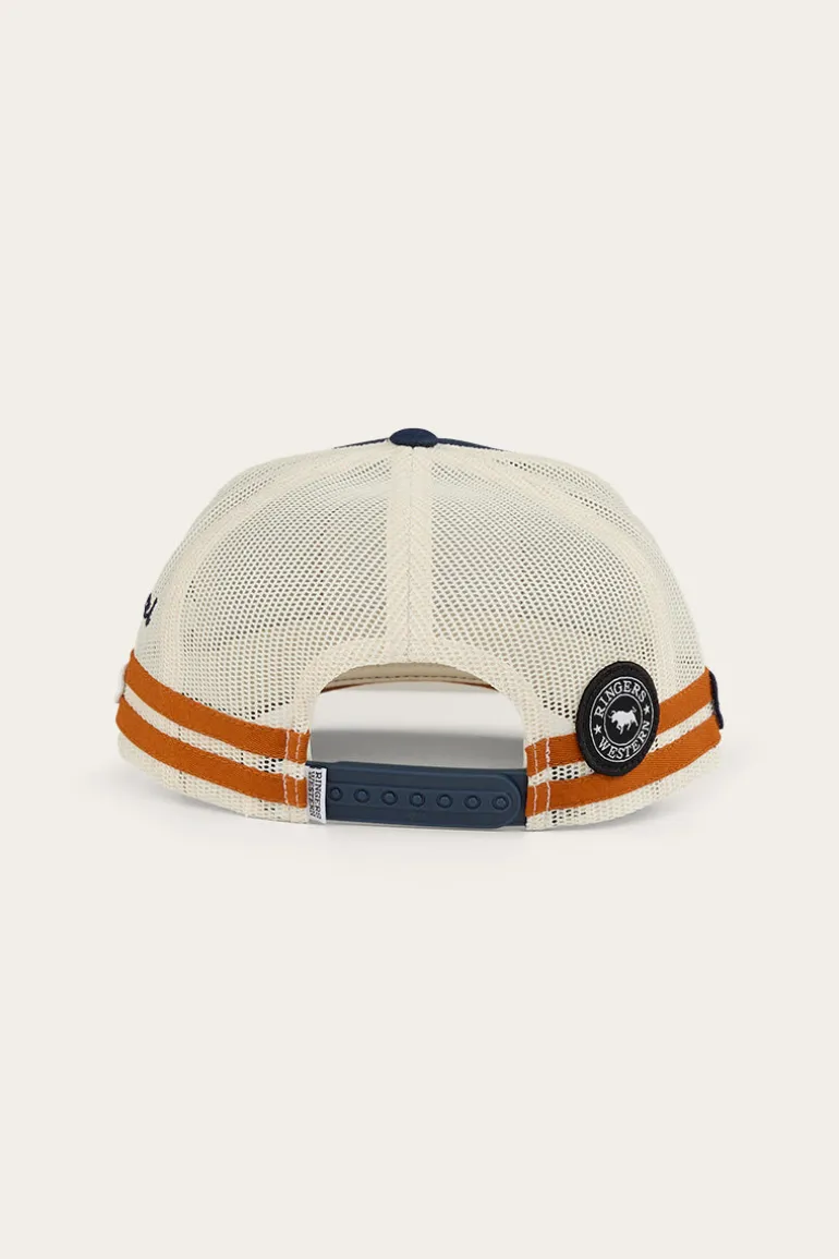 Big Rig Trucker Cap - Navy / Burnt Orange