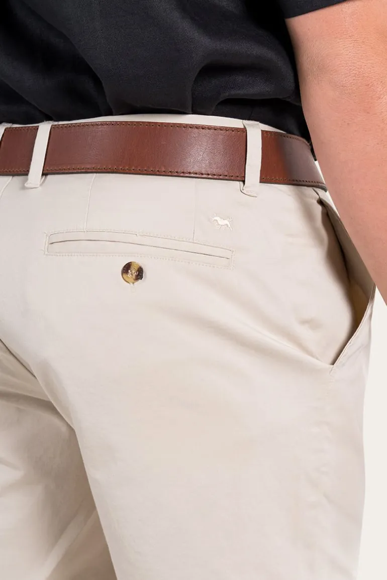 Bingara Mens Chino Short - Bone