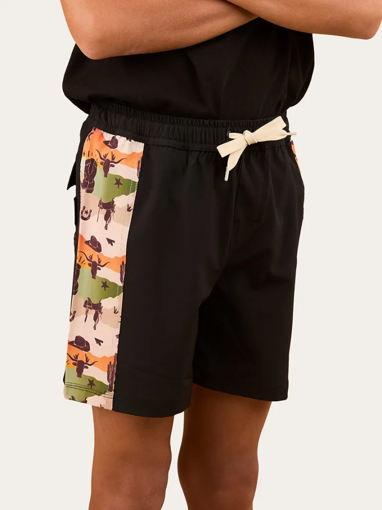 Briggsy Boys Swim Short - Black