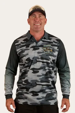 Buckin Barra Fishing Jersey - Black