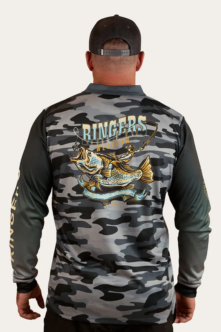 Buckin Barra Fishing Jersey - Black