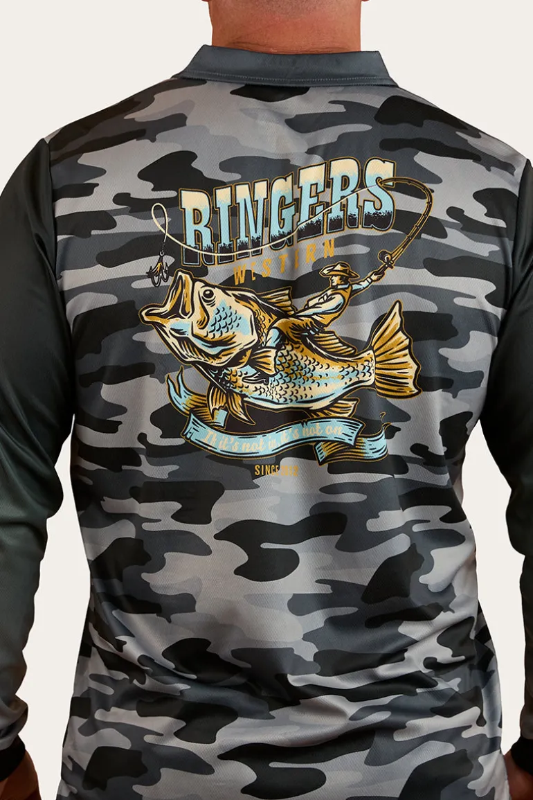 Buckin Barra Fishing Jersey - Black