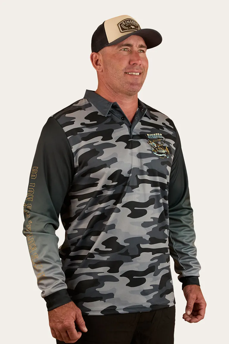 Buckin Barra Fishing Jersey - Black