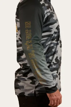Buckin Barra Fishing Jersey - Black