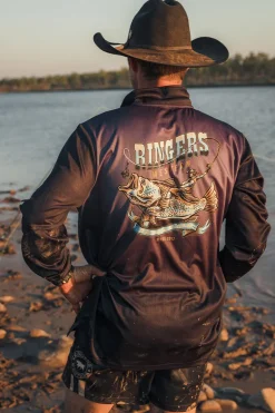Buckin Barra Fishing Jersey - Navy