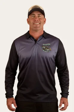 Buckin Barra Fishing Jersey - Navy