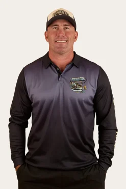 Buckin Barra Fishing Jersey - Navy