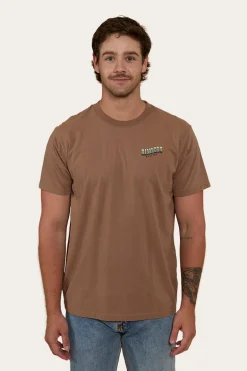 Buckin Barra Mens Loose Fit T-Shirt - Almond