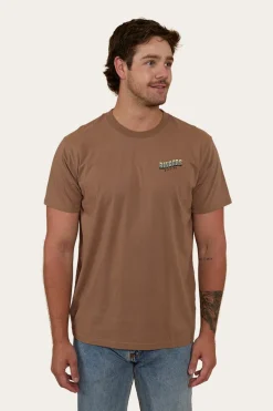 Buckin Barra Mens Loose Fit T-Shirt - Almond