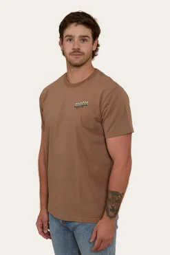 Buckin Barra Mens Loose Fit T-Shirt - Almond