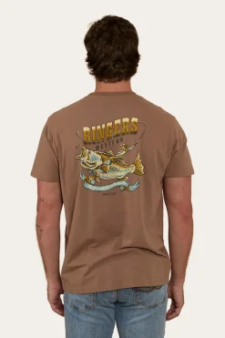 Buckin Barra Mens Loose Fit T-Shirt - Almond