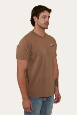 Buckin Barra Mens Loose Fit T-Shirt - Almond