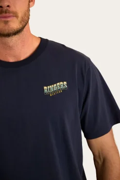 Buckin Barra Mens Loose Fit T-Shirt - Navy