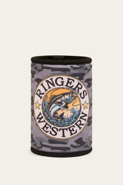 Buckin Barra Stubby Cooler - Black Camo